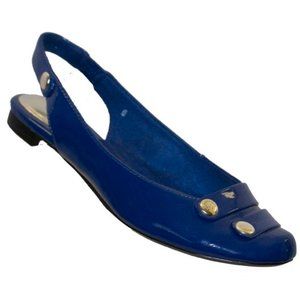 BC Footwear Mile a Minute Blue Patent Leather Flats